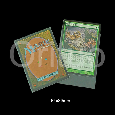 Pochettes intérieures Pokemon Mtg pour cartes transparentes, chargement par le haut, taille précise
