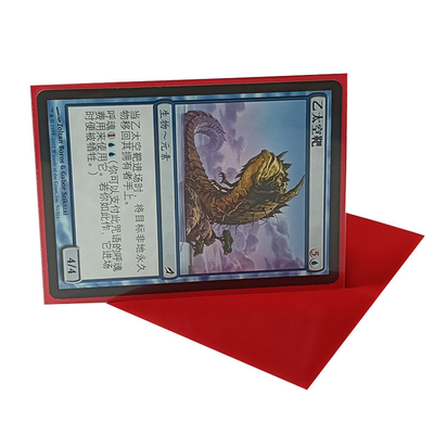 L'orange donnent aux 66x91mm pro douilles une consistance rugueuse rouges de Matte Card Sleeves Playing Cards