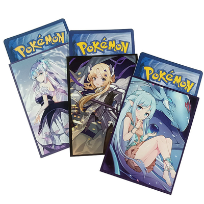 Fait sur commande disponible de petite taille imprimé fait sur commande de norme magique de carte d'Art Card Sleeves For Game Pokemon Yugioh MTG