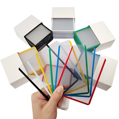 Carte de trading en PVC 35C transparente Carte de base-ball Chargeurs pour cartes de sport (25 numérotation)