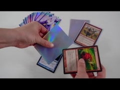 La carte olographe brillante imprimée gaine les douilles sans acide de protecteur de plate-forme