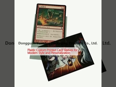 Manches de cartes imprimées sur mesure en plastique pour un style moderne et une personnalisation