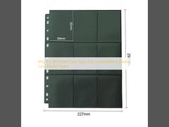 Pages de cartes 18 poches pour cartes à collectionner Mtg Tcg, chargement par le haut, noires