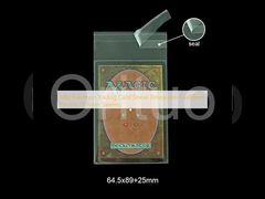 Manchons intérieurs refermables pour cartes à collectionner MTG Pokémon 64x89mm, ajustement précis